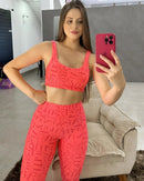 CONJUNTO CALÇA LEGGING + BLUSA